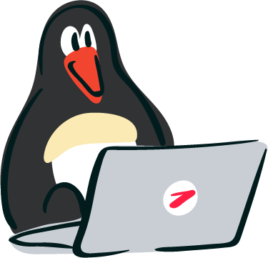 working-penguin-laptop